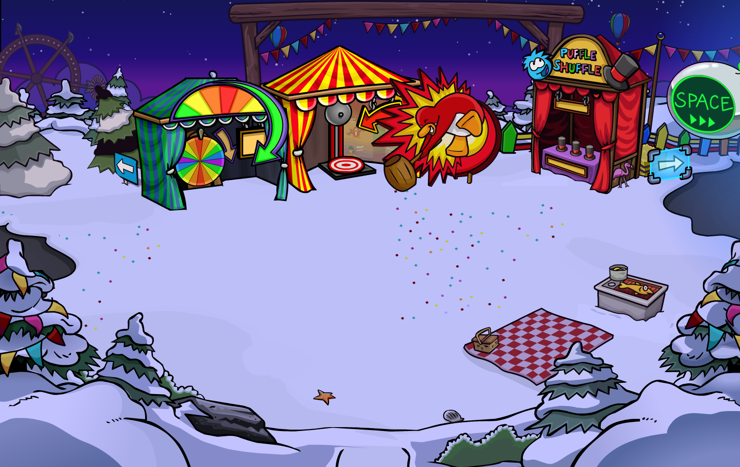 Party Rooms, Club Penguin Rewritten Wiki