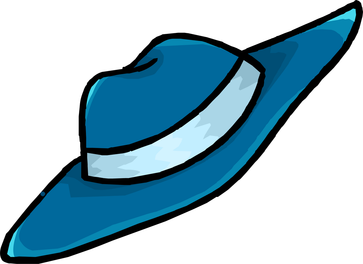 Dazzling Blue Top Hat, Club Penguin Rewritten Wiki