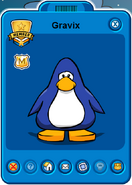 Gravix Player Card - Mid December 2021 - Club Penguin Rewritten