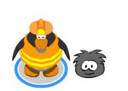 Miners Helmet Safety Vest Black Puffle Special Dance