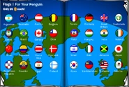 The flags in page 1 of the flag section in the Mar 2022 - Apr 13, 2022 Penguin Style catalogs.