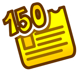 150th Newspaper Pin