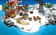 Island Adventure Party: Rockhopper's Quest construction (second week)