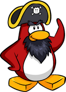 Rockhopper in issue #3 of the Club Penguin Times.