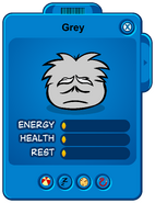 Its former Puffle Card (low bars).