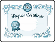 Adoption Certificate.