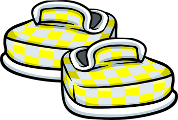 Yellow Checkered Shoes