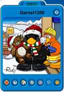 Garnet1200 Player Card - Late July 2019 - Club Penguin Rewritten