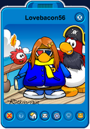 Lovebacon56 Player Card - Late March 2020 - Club Penguin Rewritten