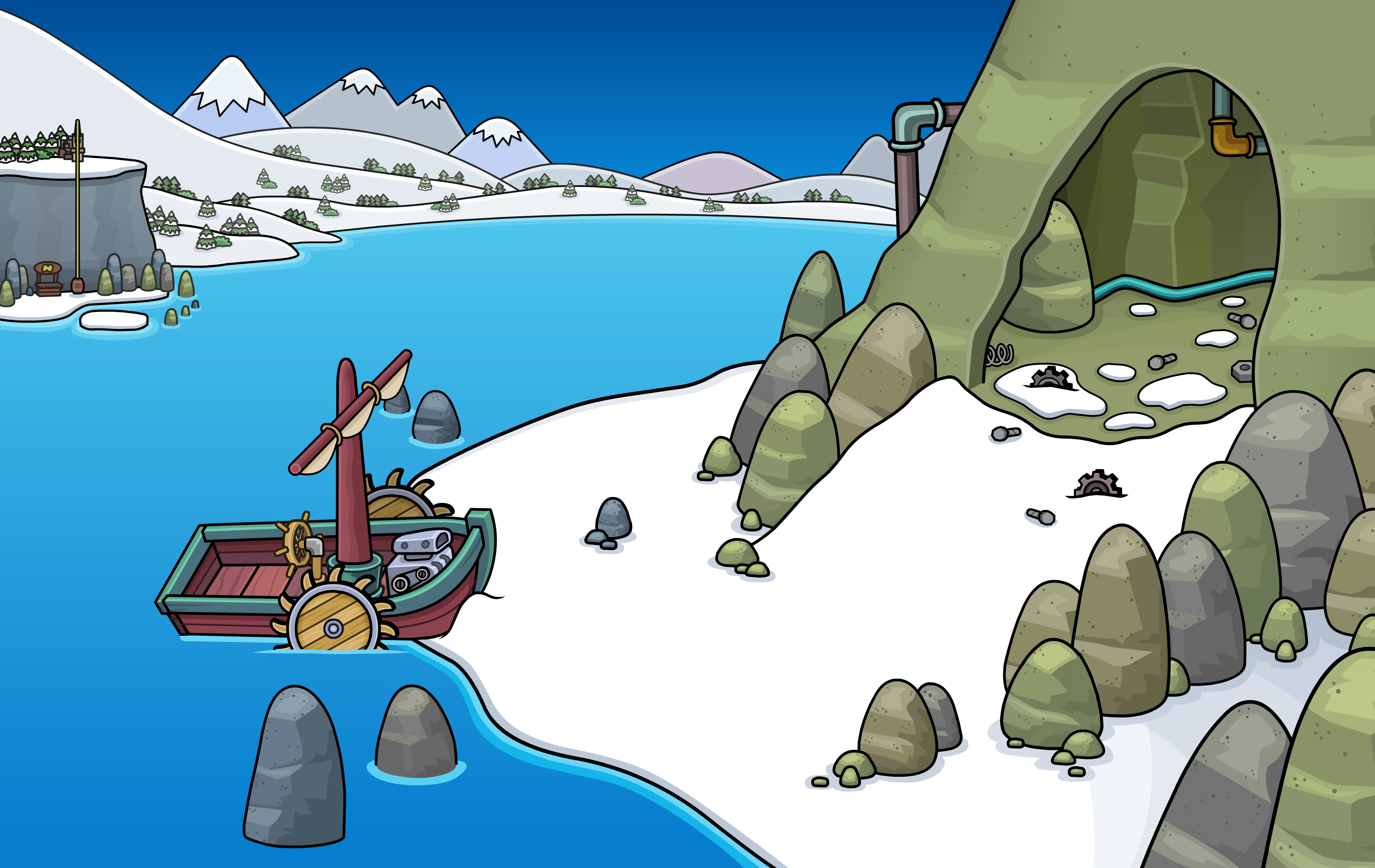 Club Penguin Rewritten: Sky Kingdom & School Added – Club Penguin Mountains