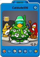 Catdude556 Player Card - Late August 2019 - Club Penguin Rewritten