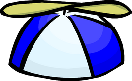 Blue Propeller Cap