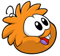 Puffle Naranja Llamas.