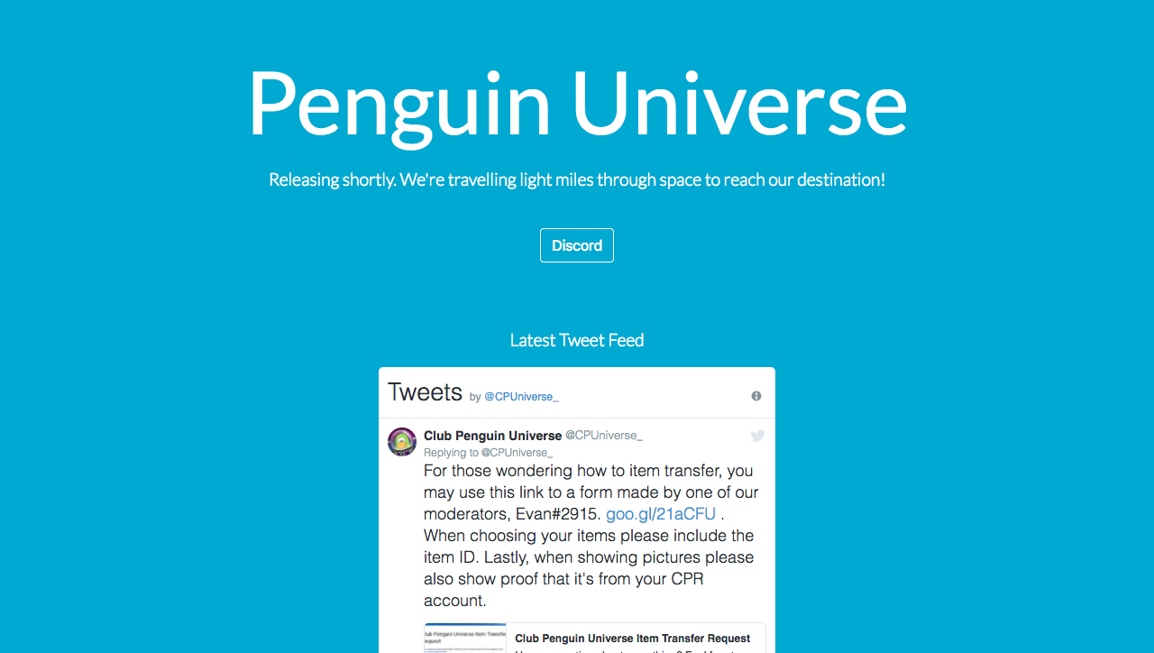 Club Penguin Universe Discord Club Penguin Universe Official