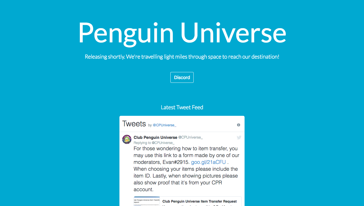 Club Penguin Universe Discord  Club Penguin Universe Official