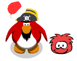 Rockhopper et Yarr pendant la Fête de Noël