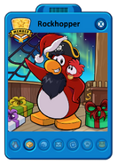 Carte de Joueur de Rockhopper avec Yarr pendant le Fête de Noël