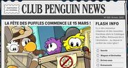 Première apparition de DP dans le Club Penguin News