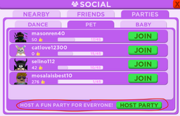 Party Club Roblox Wiki Fandom - how to make a party in roblox