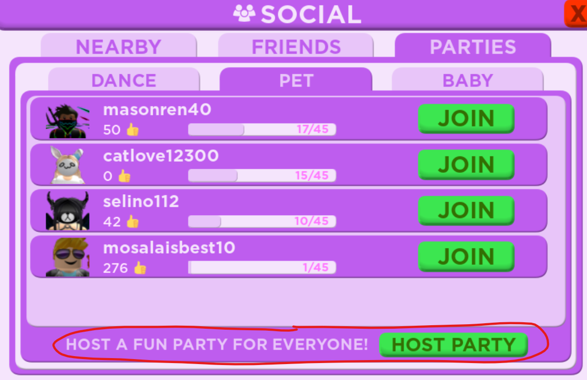 Party Club Roblox Wiki Fandom - roblox button dancing game