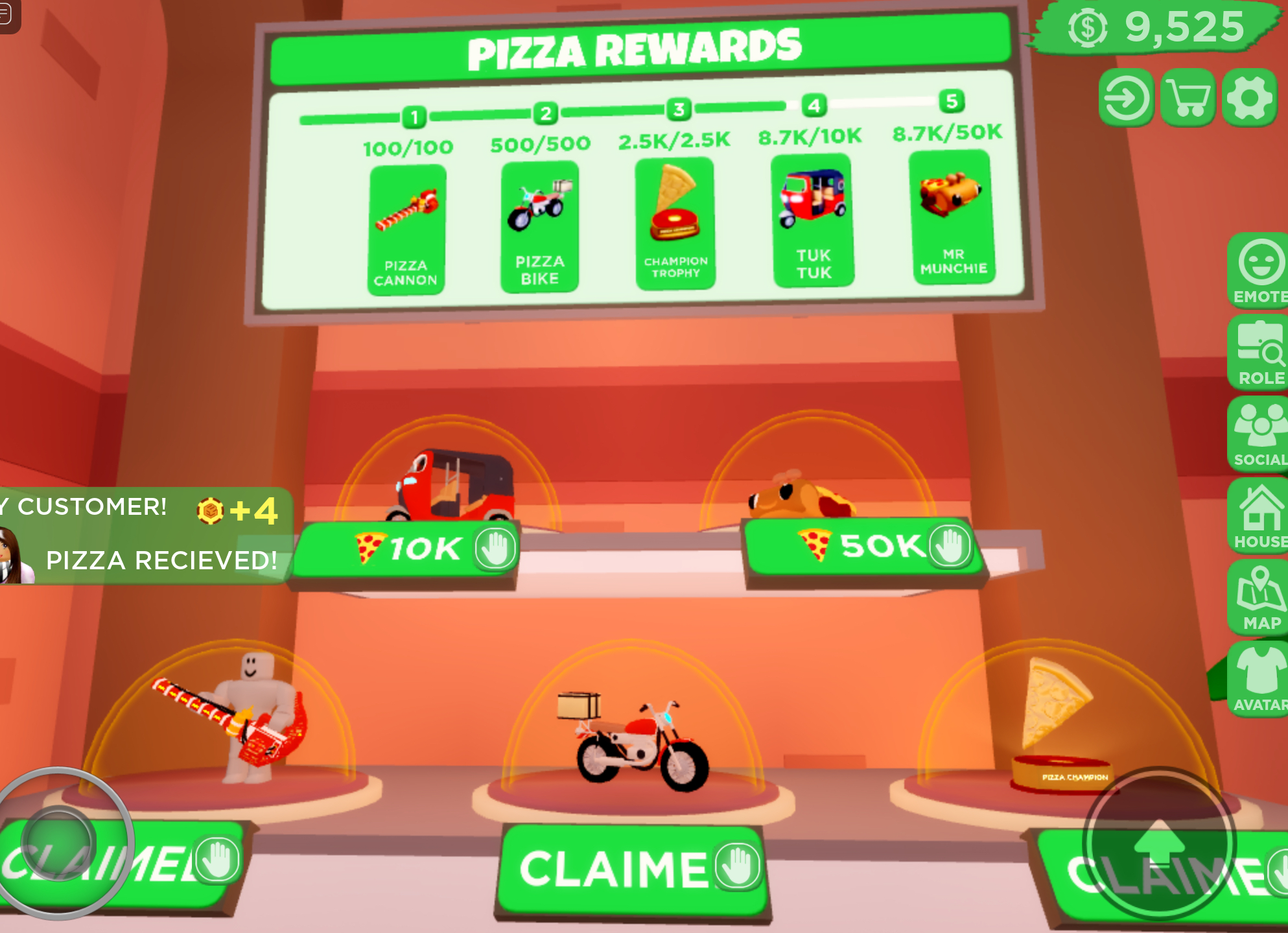 Pizza Place, Club Roblox Wiki