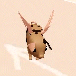 flying pigs gif