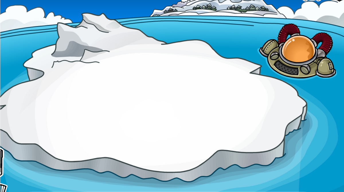 Вода 8 ной. Club Penguin Iceberg. Льдина на прозрачном фоне. Айсберг клаб. Kirby Iceberg.