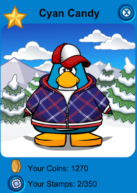 Club Penguin - Cyan Candy - Player Card.png