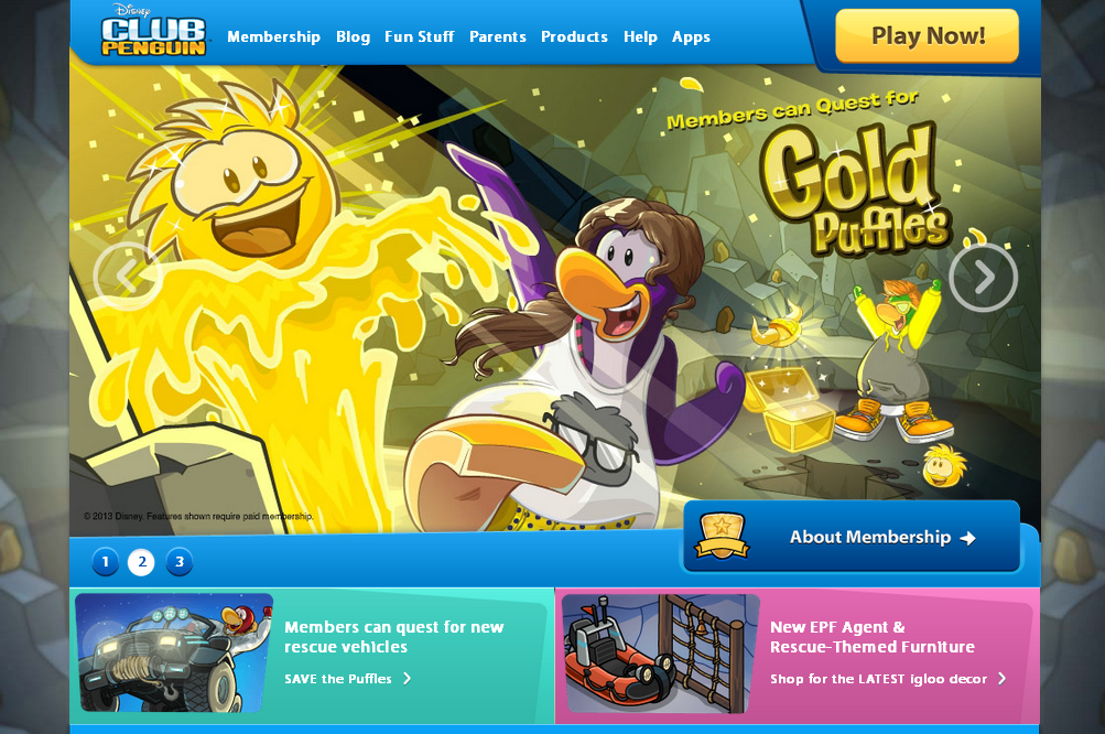 Golden cheats. Club Penguin 2007.