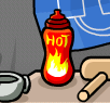 Hot sauce bottle in Herbert's Base