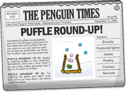 Issue 9, encouraging players to help round up puffles