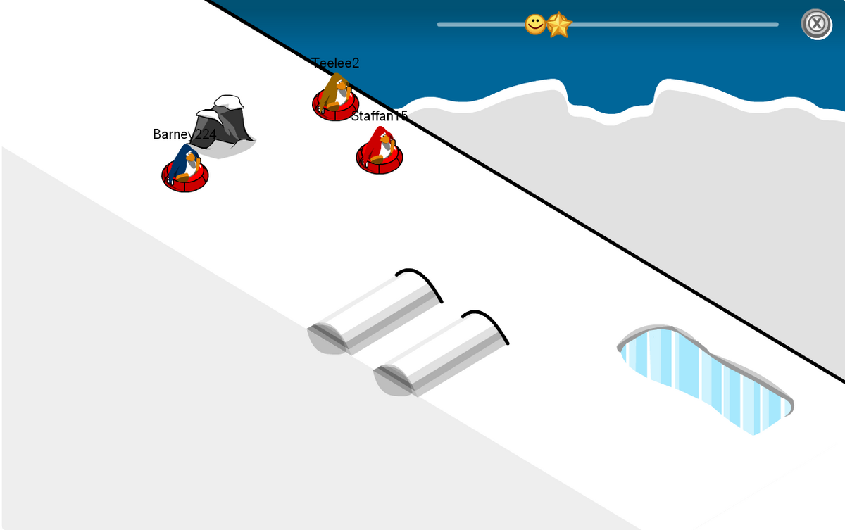 Club Penguin Sled Racing