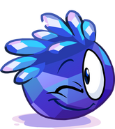 Puffle de cristal happy