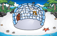 The placement of an igloo in this location