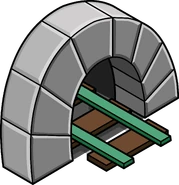 The Green Line Tunnel furniture item, which could be used to access the Green Line railway from an igloo