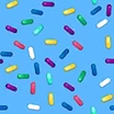 Fabric Blue Sprinkles icon