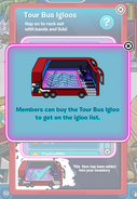 A note of the Tour Bus Igloos List