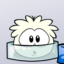 white puffle plush