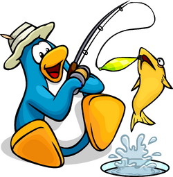 Worm Club Penguin Fishing bait , fishing pole transparent background PNG  clipart