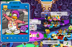 Cadence spotted on the Dance Club Rooftop with Lolz.