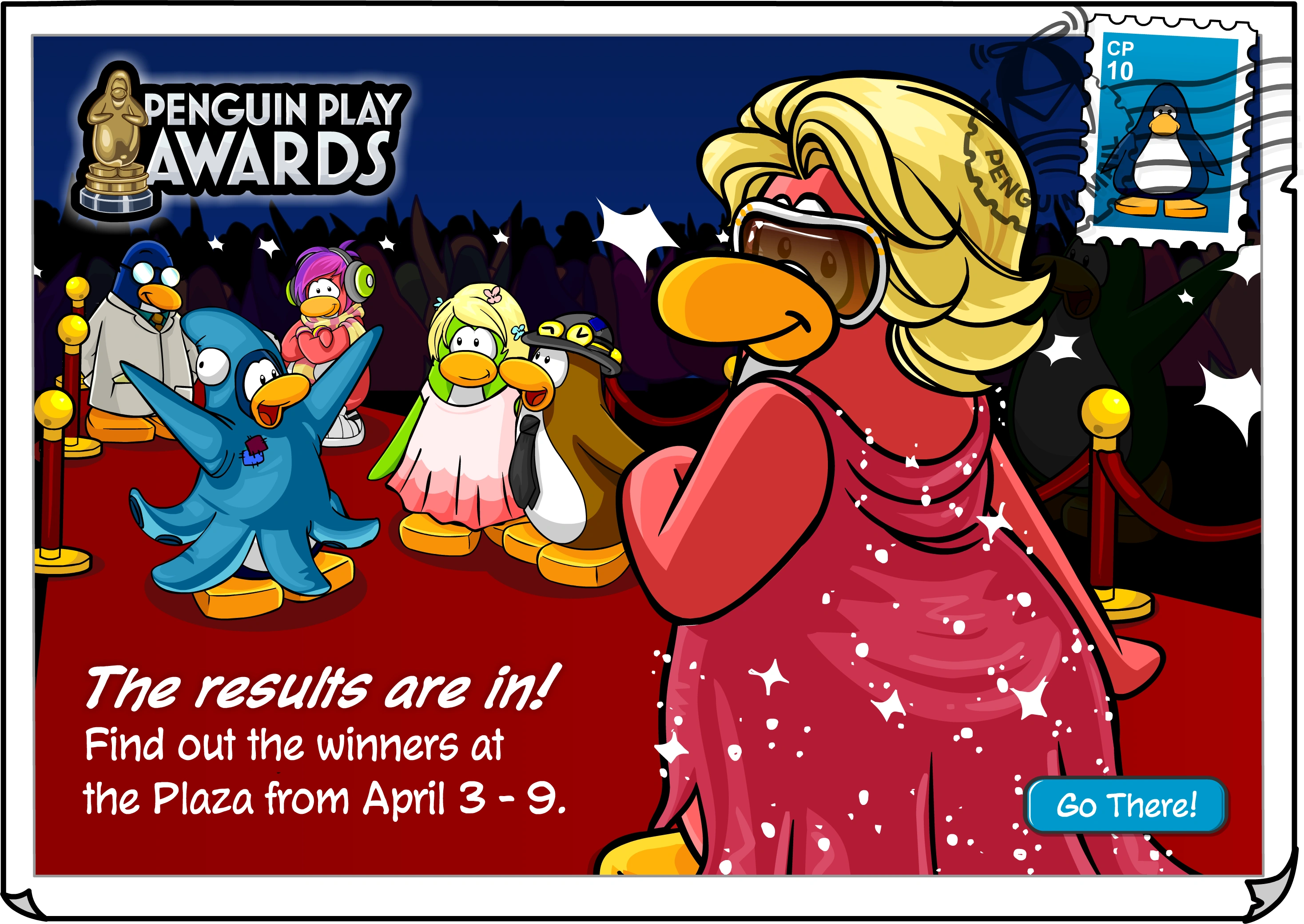 Penguin Awards Week 3 postcard Club Penguin Wiki Fandom
