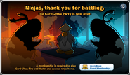 Card-Jitsu Party Over Notification