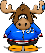 What Zeus the Moose would like like on a Player Card