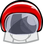 Red Bobsled Helmet