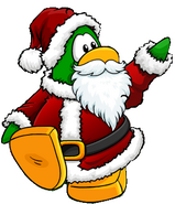 Santa Claus en la Versión de Diciembre de 2010 de la Moda Pingüina