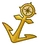 Gold Anchor Pin