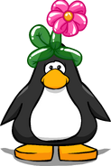 The Balloon Hat on a player card. (Note: It is partly covered by the Penguin's name.)