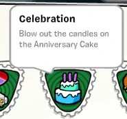 The stamp in the Stamp Book