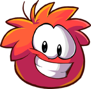 Puffle Rojo feliz