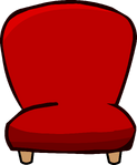 Red Plush Chair